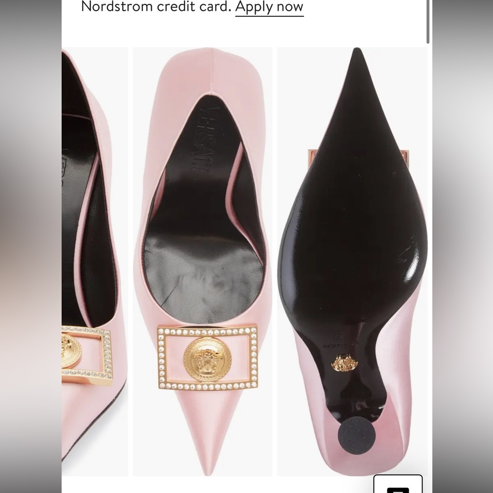 Versace Medusa Pointed Toe pumps